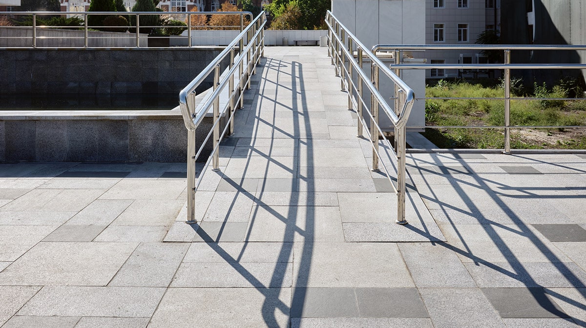 accessibility ramp in town
