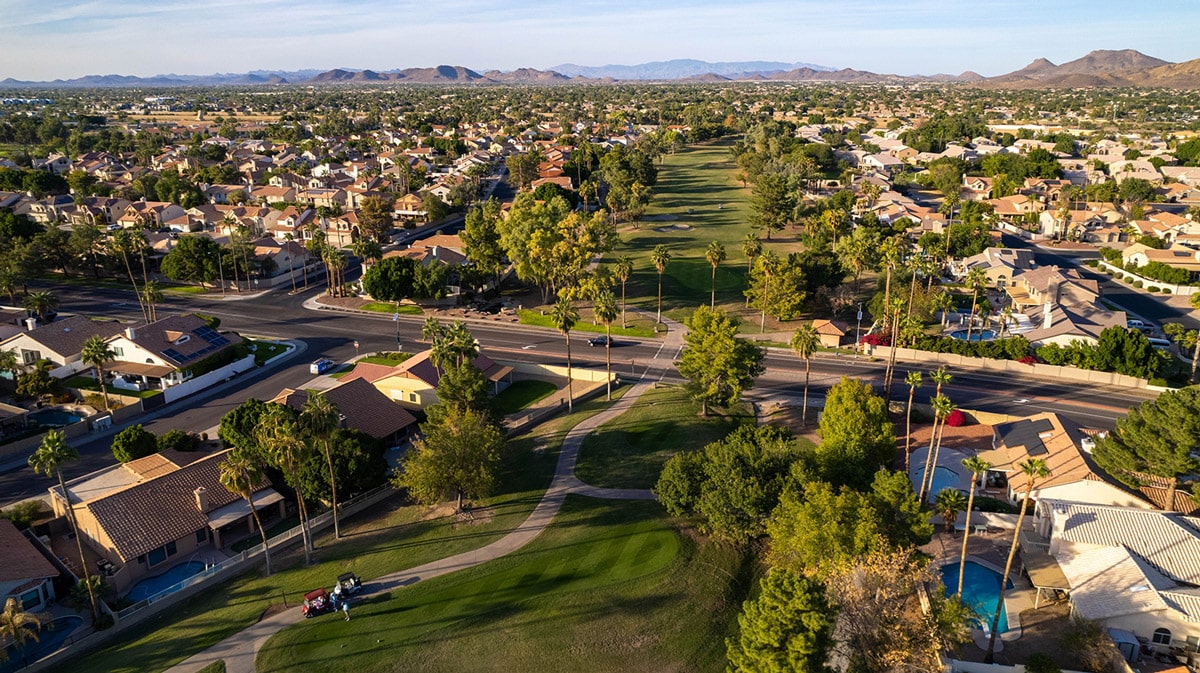 arizona neighborhood with greenery