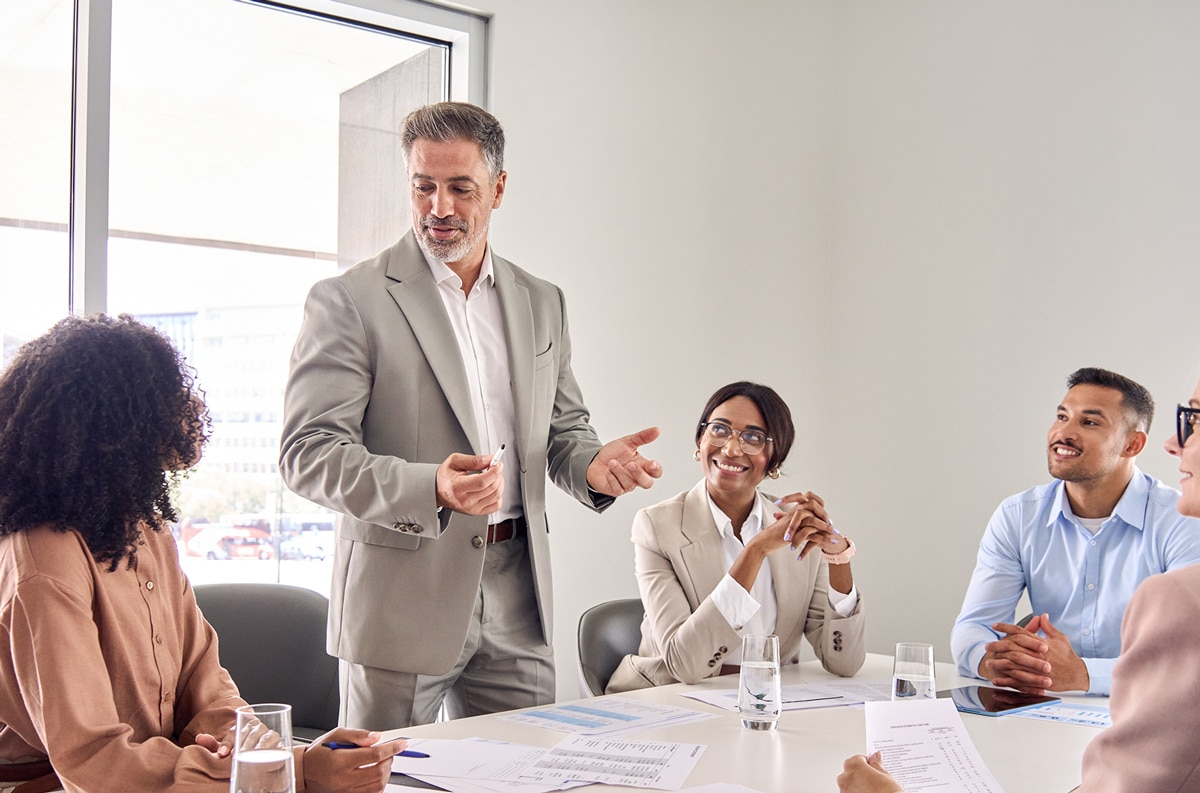 board members in a meeting