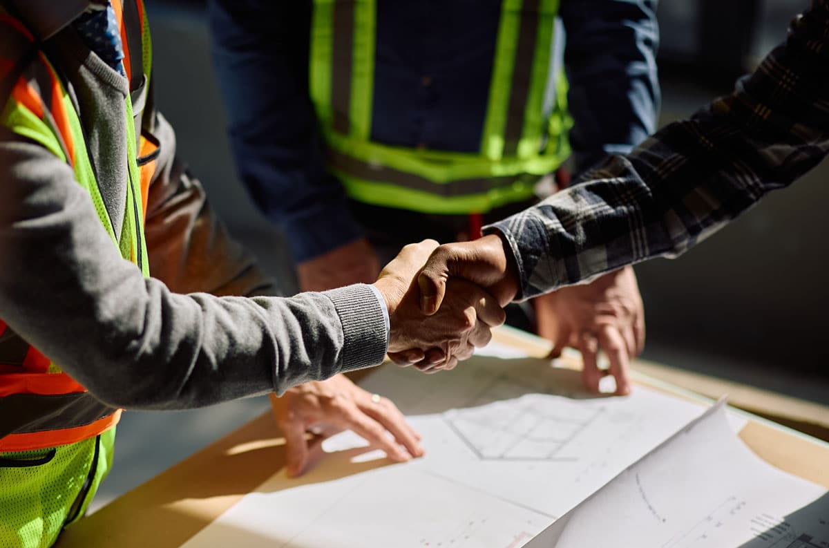 Two Developers Handshake