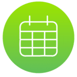 calendar days icon green
