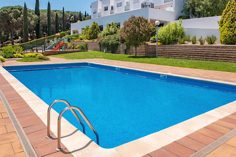 Clean and Modern Community Pool