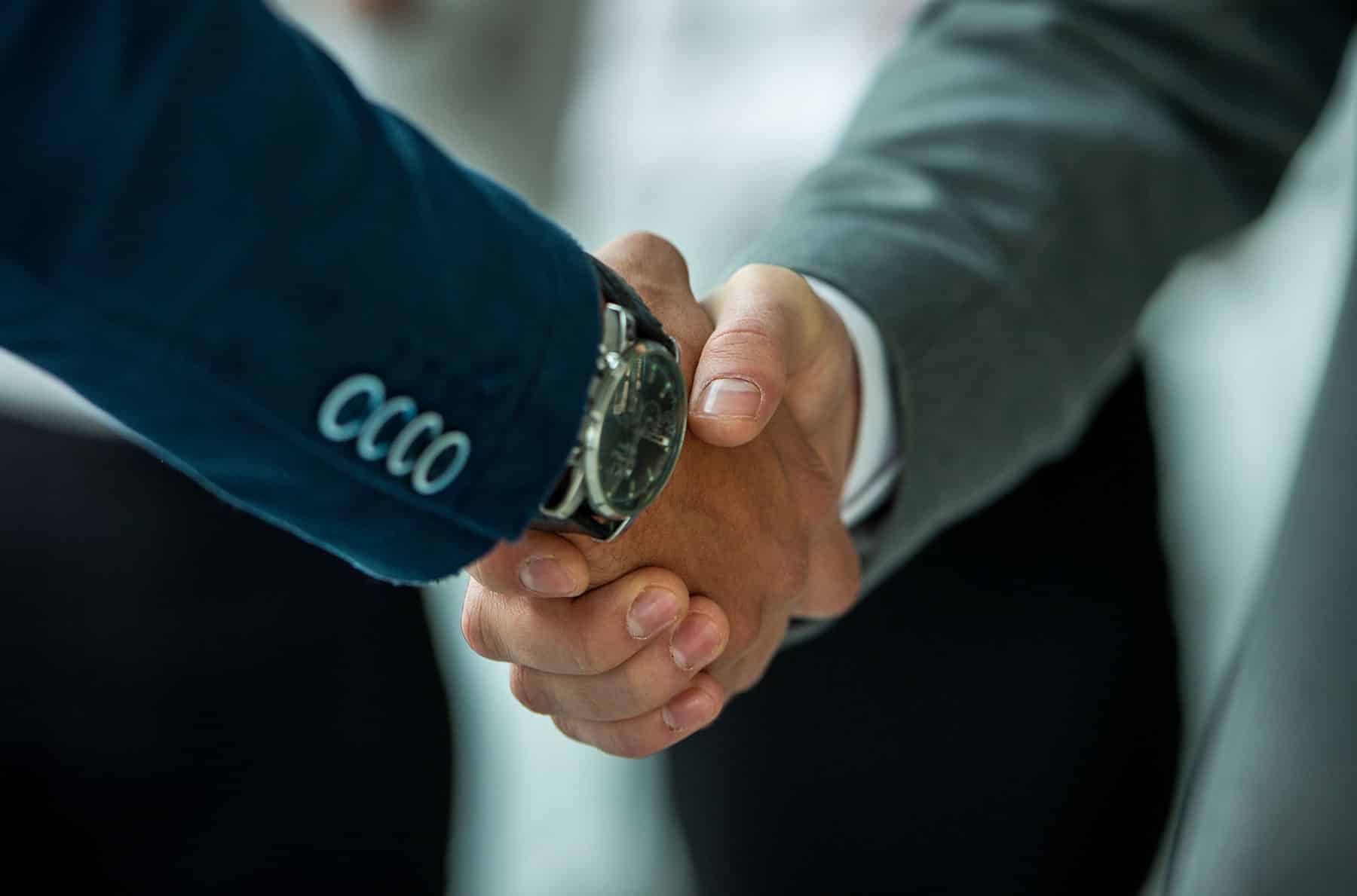 Two Business Men Shaking Hands