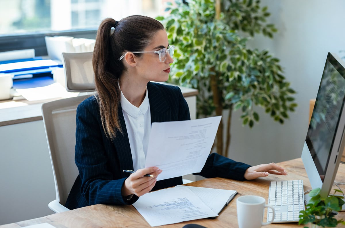 financial manager processing payment disbursement