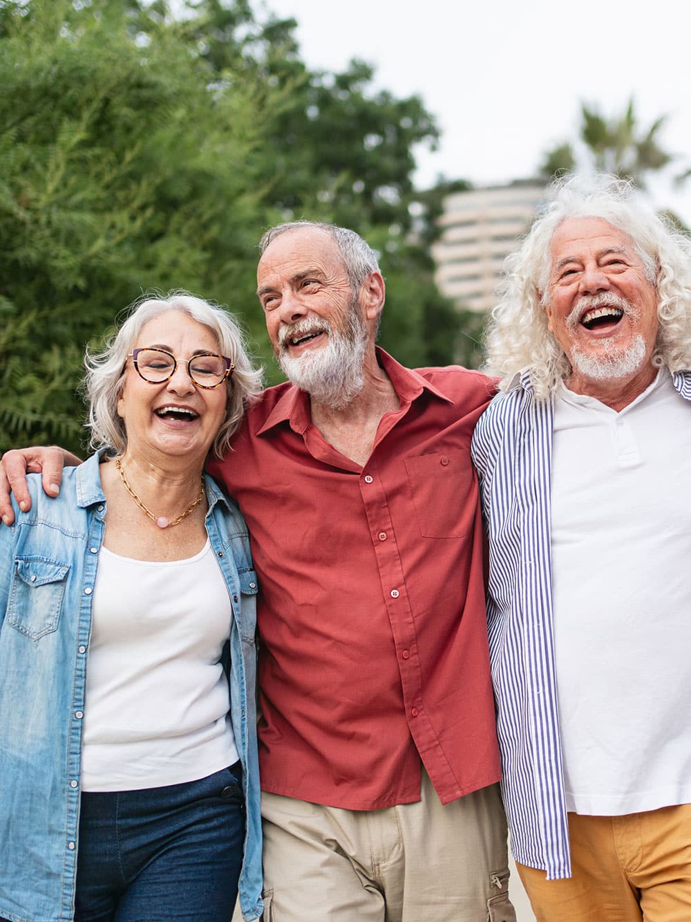 happy elderly community