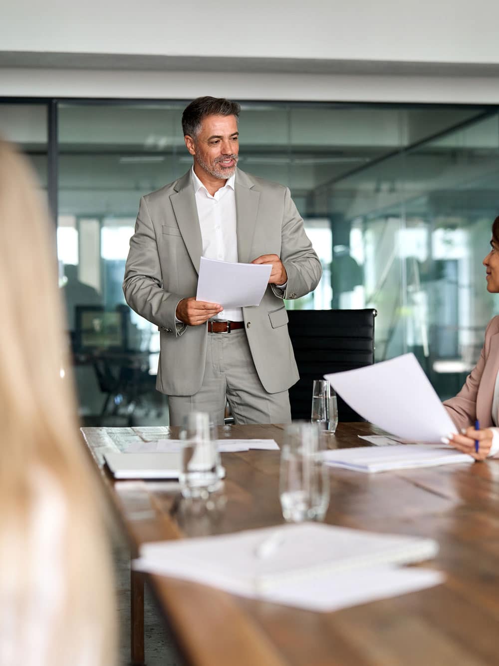 hoa developer in a meeting