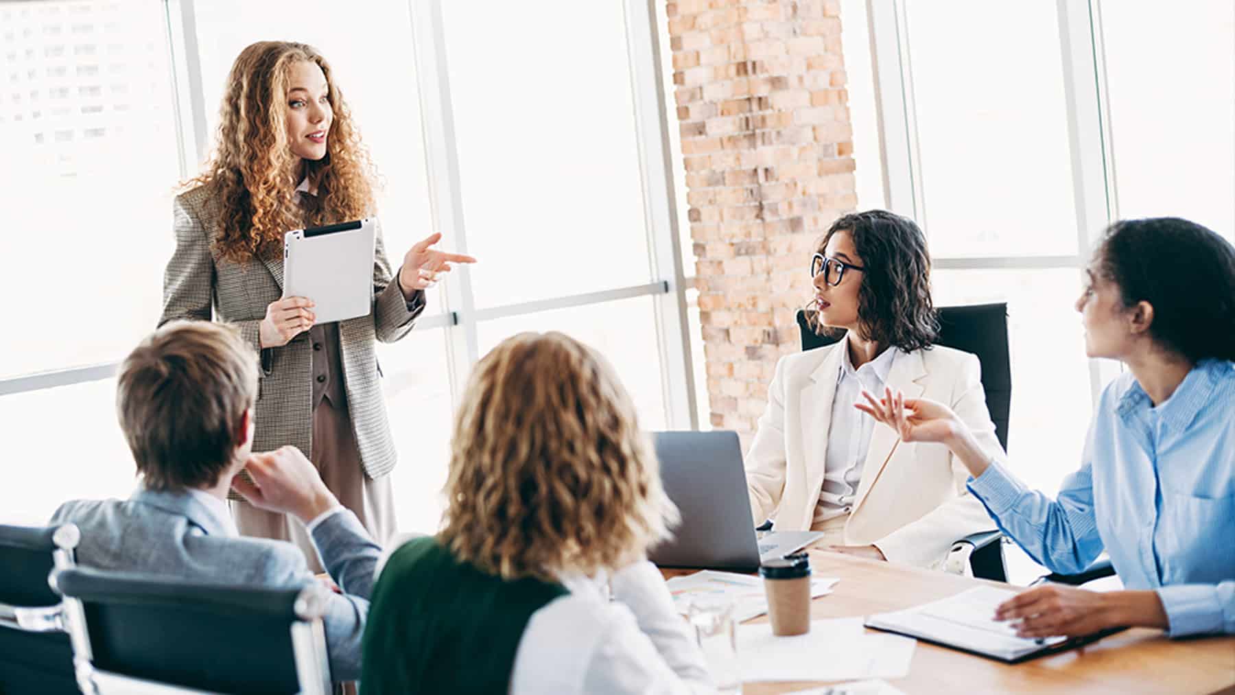 Association Managers Talking In a Group