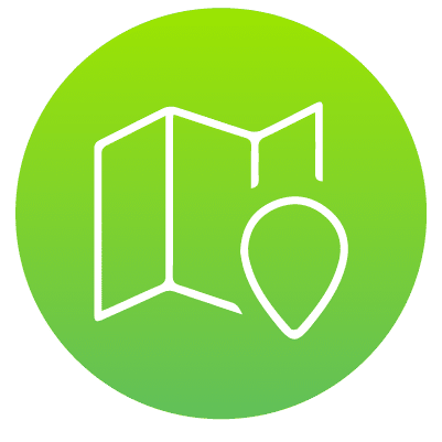 map location dot green icon
