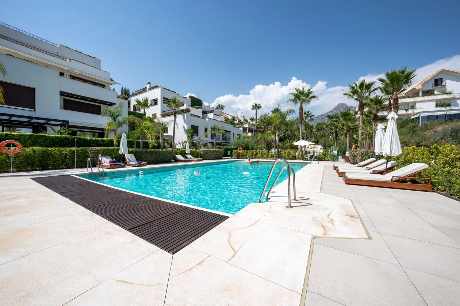 neighborhood common area swimming pool