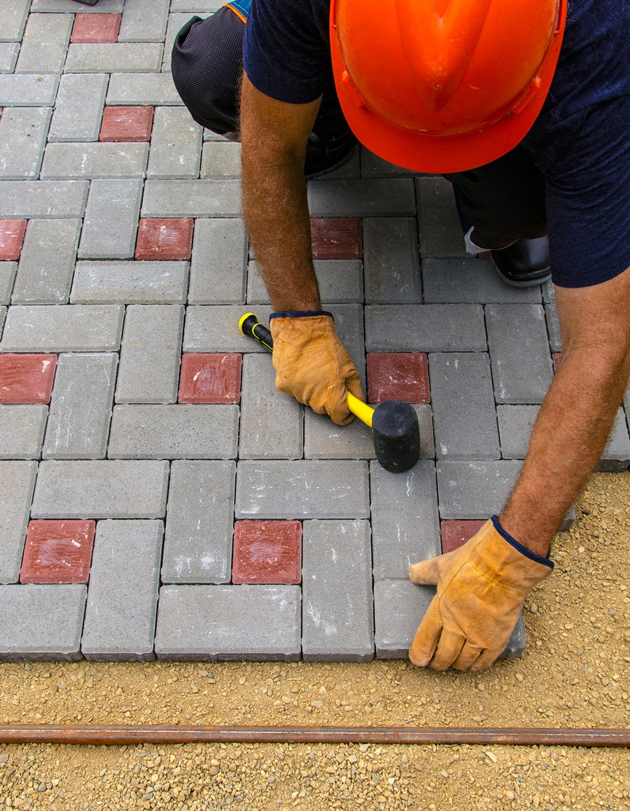 neighborhood street being repaired