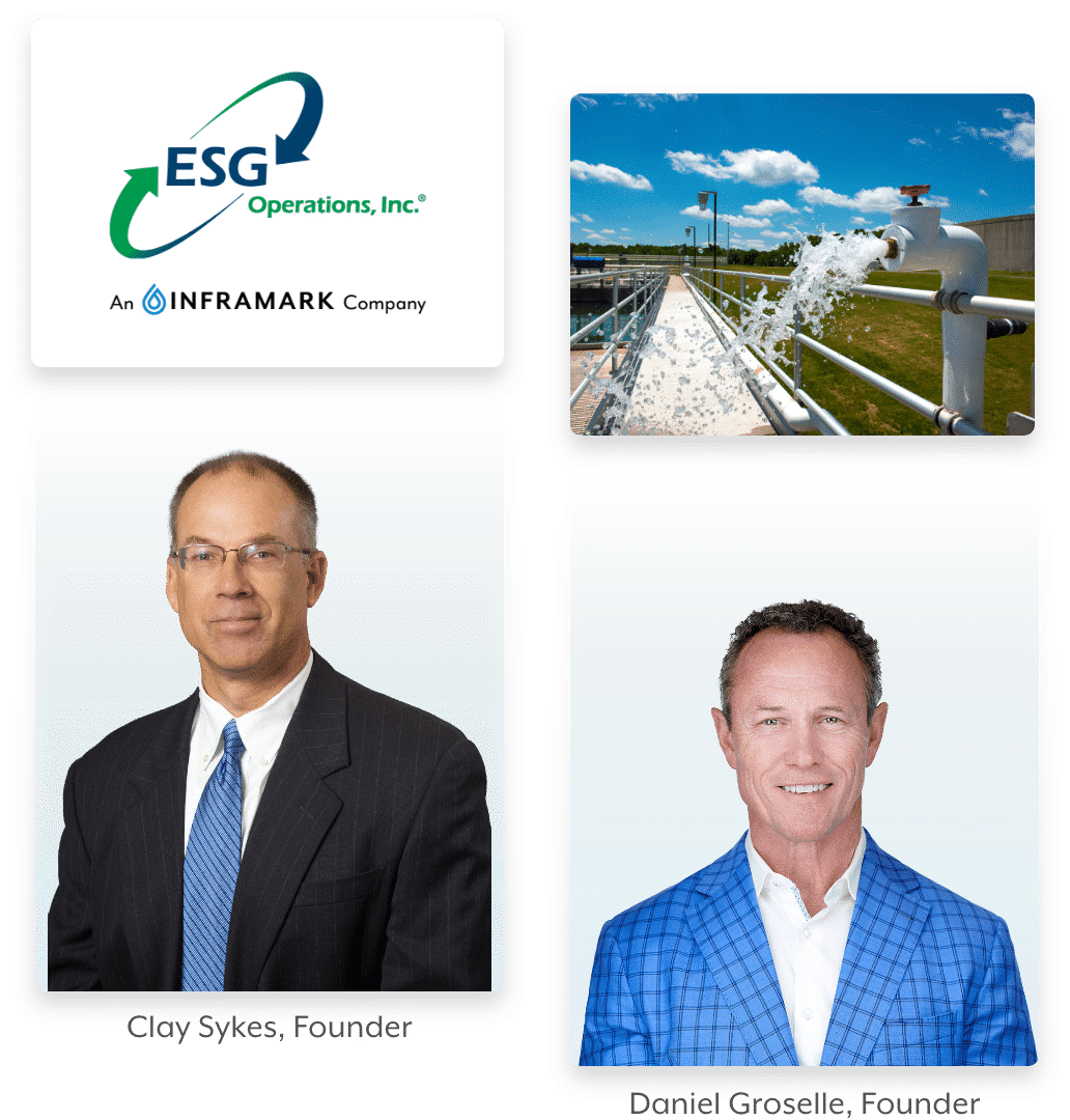 esg operations, inc an inframark company, clay sykes founder and daniel groselle founder