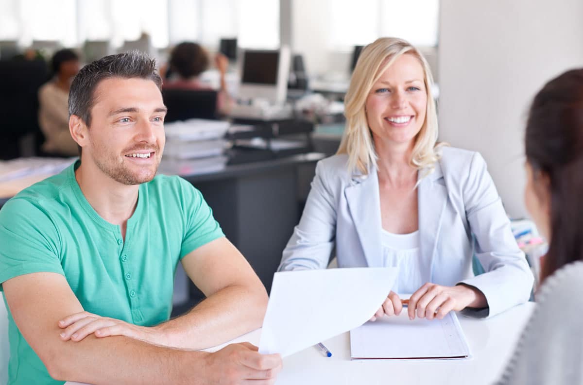 Man Talking to Customer Relations