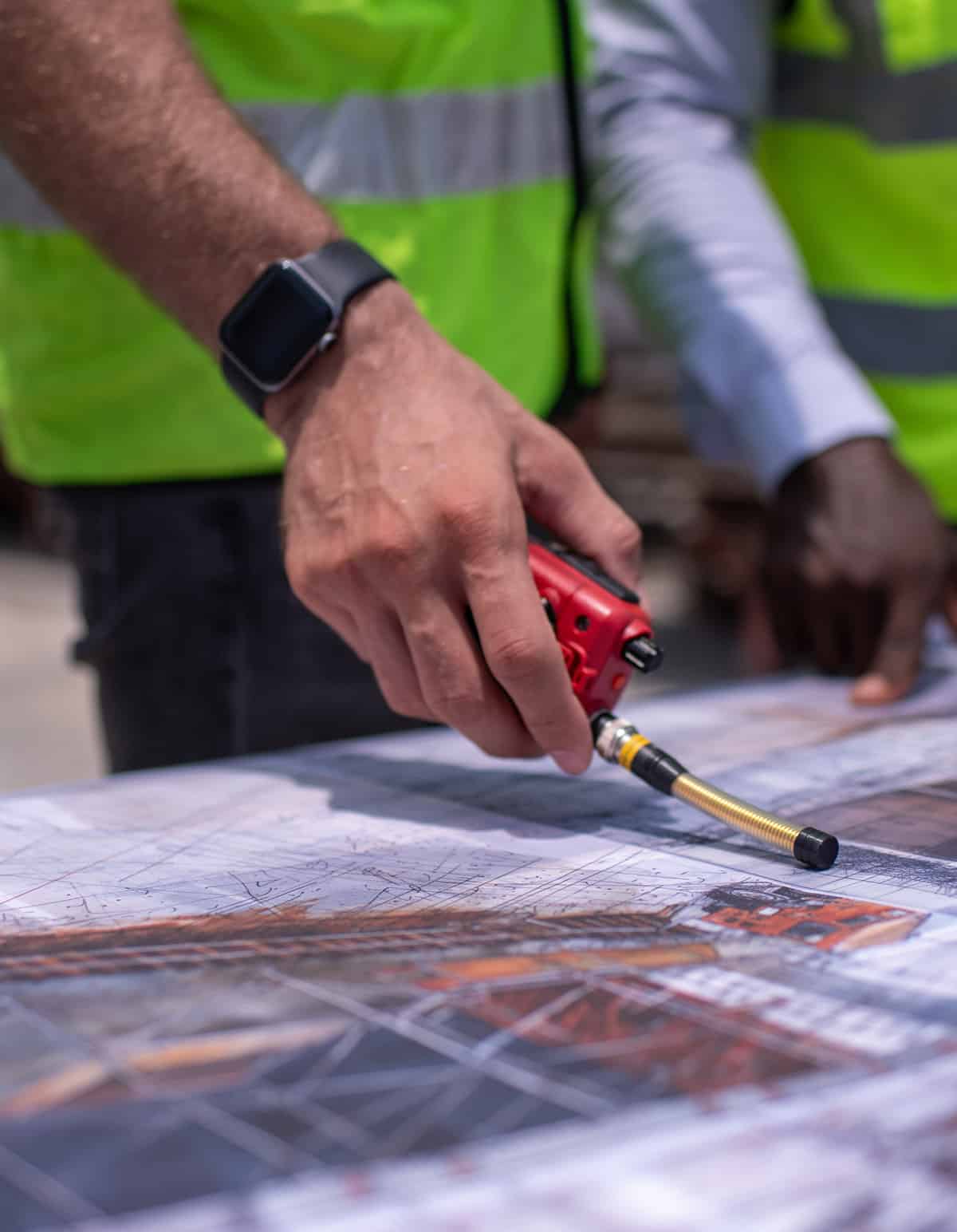 public utility service worker inspection