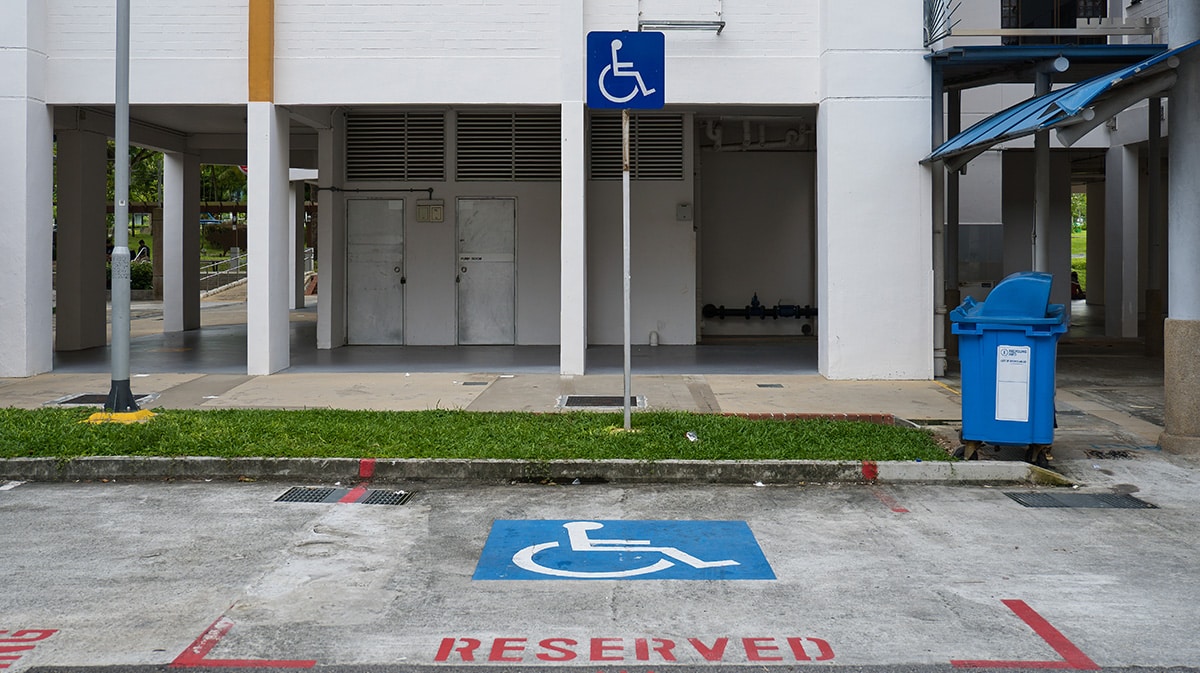 reserved parking accessibility