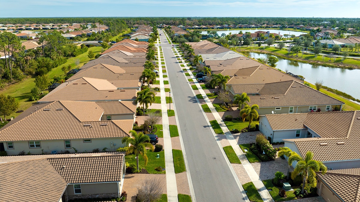 serene beautiful neighborhood