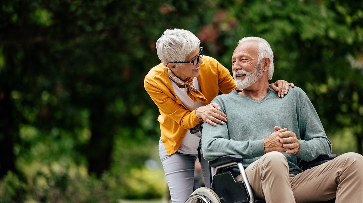 two elderly people amenity